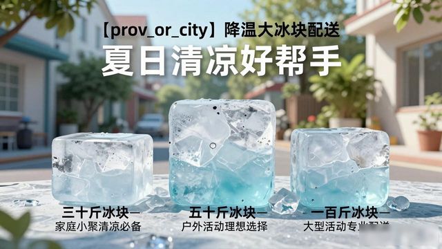 贵阳降温大冰块配送 夏日清凉好帮手